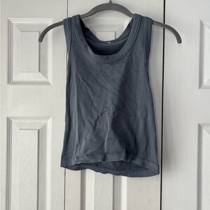 Women's Athletic Sleeveless Gray Top